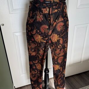 Desigual Multicolor Paisley Trousers